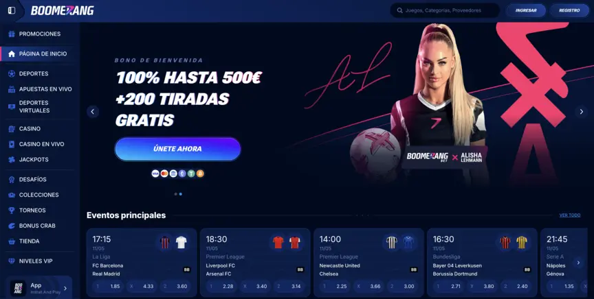 boomerang bet el casino con los mejores juegos